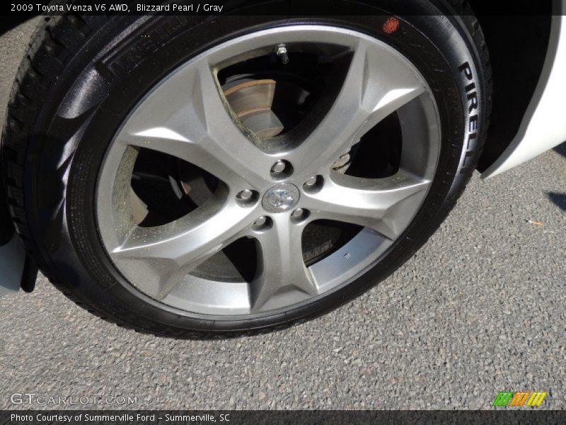 Blizzard Pearl / Gray 2009 Toyota Venza V6 AWD