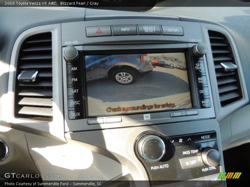 Blizzard Pearl / Gray 2009 Toyota Venza V6 AWD