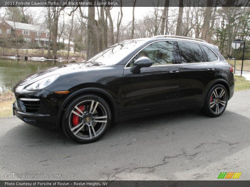Jet Black Metallic / Luxor Beige 2011 Porsche Cayenne Turbo