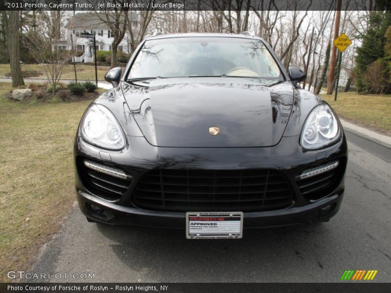 Jet Black Metallic / Luxor Beige 2011 Porsche Cayenne Turbo