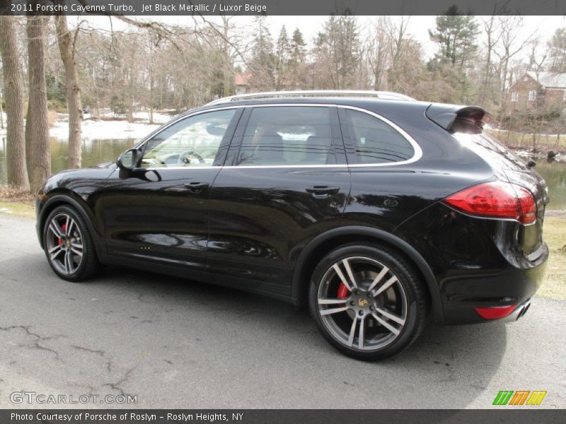 Jet Black Metallic / Luxor Beige 2011 Porsche Cayenne Turbo