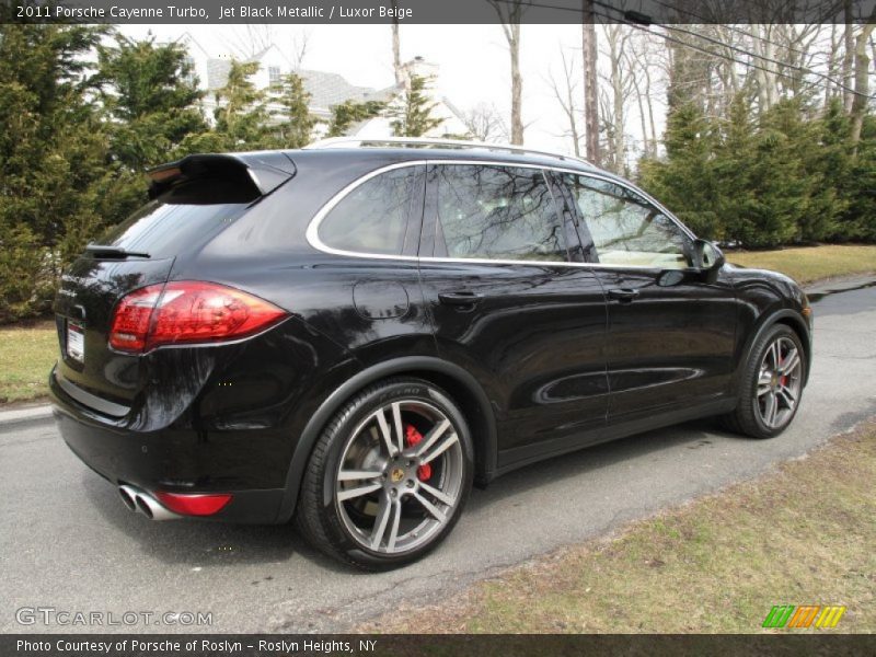 Jet Black Metallic / Luxor Beige 2011 Porsche Cayenne Turbo