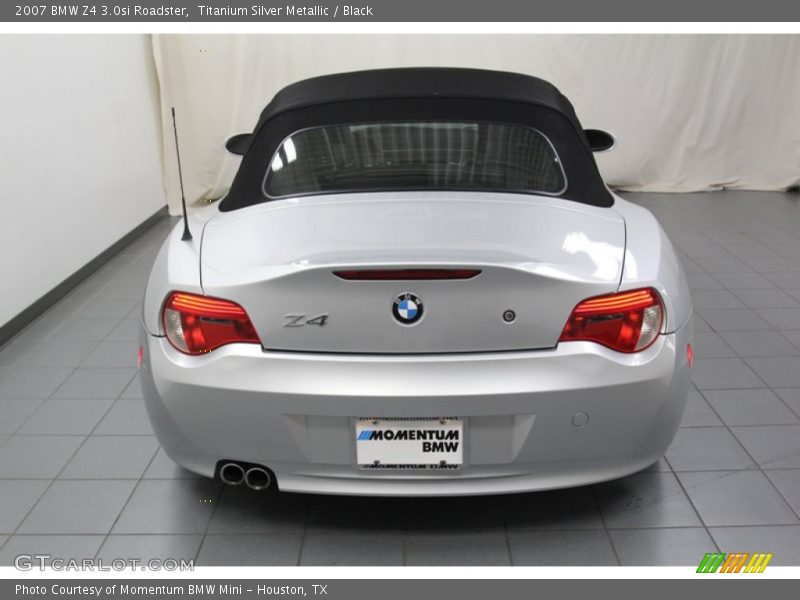 Titanium Silver Metallic / Black 2007 BMW Z4 3.0si Roadster