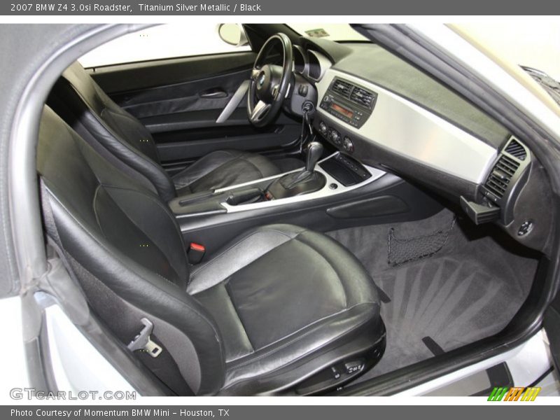 Titanium Silver Metallic / Black 2007 BMW Z4 3.0si Roadster