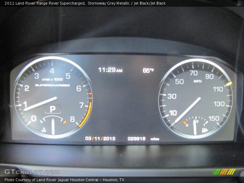 Stornoway Grey Metallic / Jet Black/Jet Black 2011 Land Rover Range Rover Supercharged