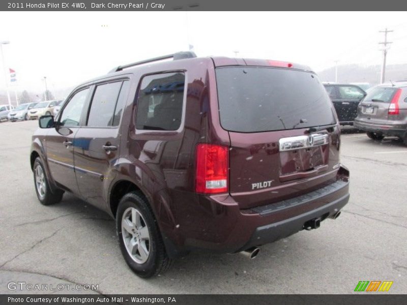 Dark Cherry Pearl / Gray 2011 Honda Pilot EX 4WD