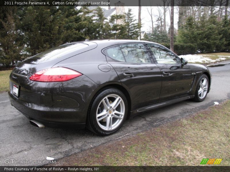 Carbon Grey Metallic / Luxor Beige 2011 Porsche Panamera 4
