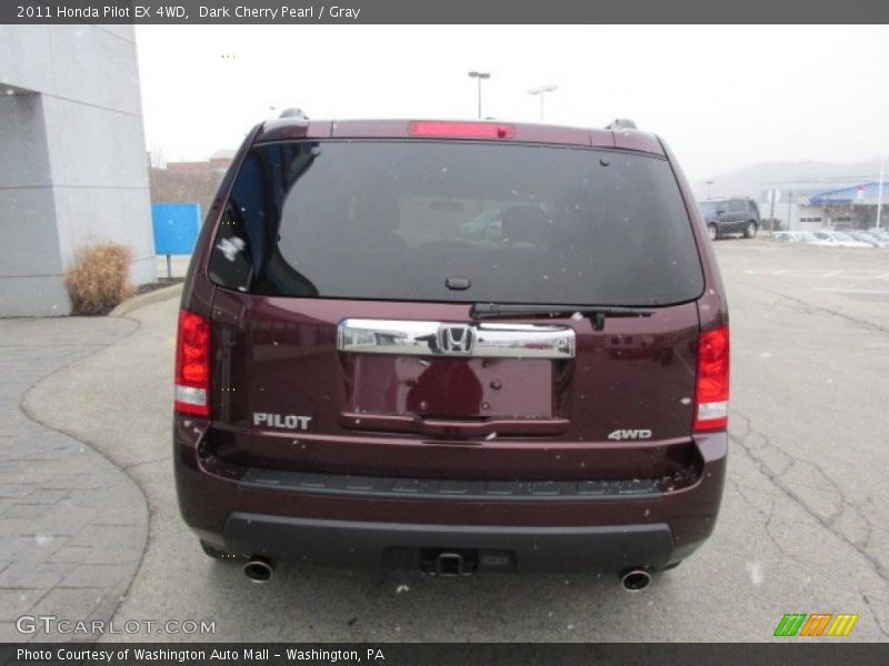 Dark Cherry Pearl / Gray 2011 Honda Pilot EX 4WD