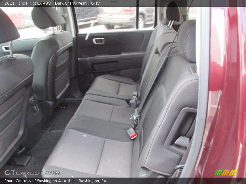 Dark Cherry Pearl / Gray 2011 Honda Pilot EX 4WD