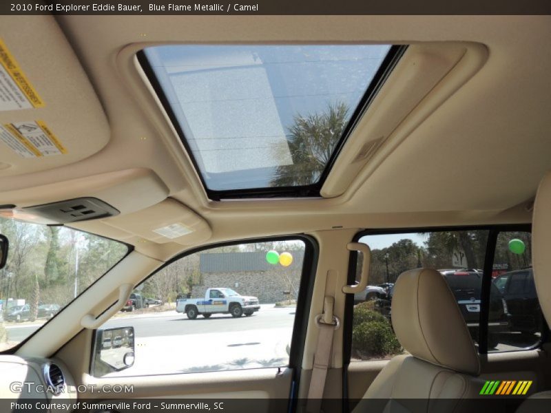 Blue Flame Metallic / Camel 2010 Ford Explorer Eddie Bauer