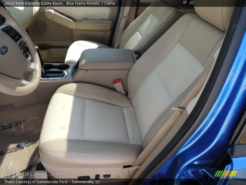 Blue Flame Metallic / Camel 2010 Ford Explorer Eddie Bauer