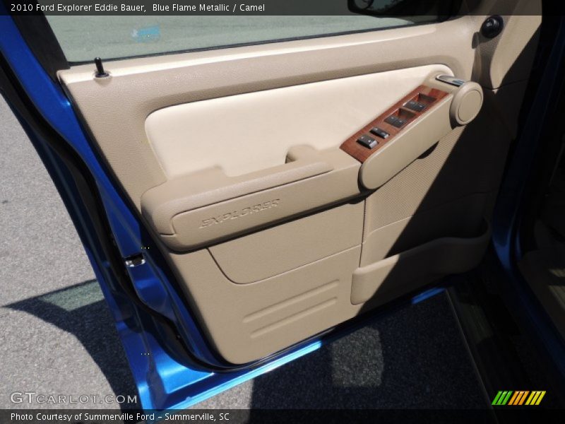 Blue Flame Metallic / Camel 2010 Ford Explorer Eddie Bauer
