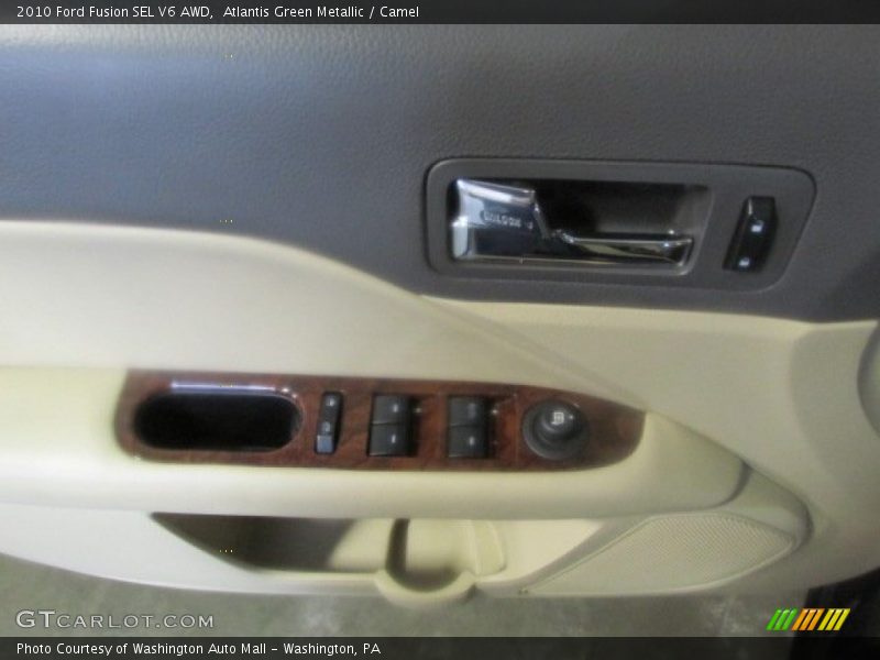 Atlantis Green Metallic / Camel 2010 Ford Fusion SEL V6 AWD