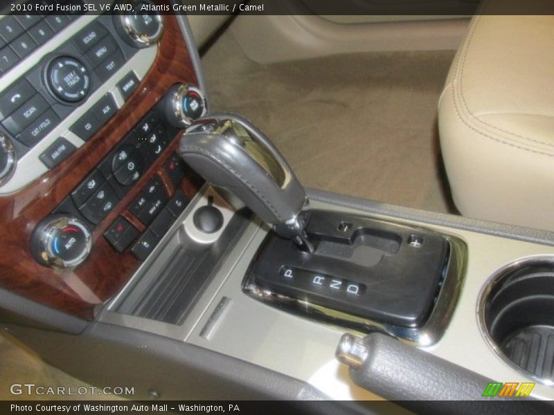 Atlantis Green Metallic / Camel 2010 Ford Fusion SEL V6 AWD
