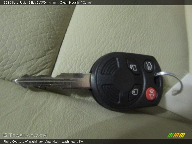 Atlantis Green Metallic / Camel 2010 Ford Fusion SEL V6 AWD
