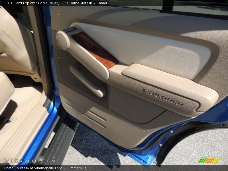 Blue Flame Metallic / Camel 2010 Ford Explorer Eddie Bauer