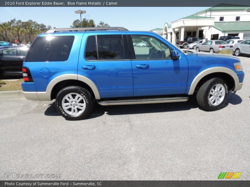 Blue Flame Metallic / Camel 2010 Ford Explorer Eddie Bauer