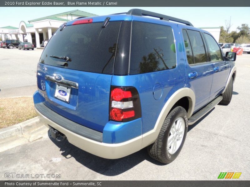Blue Flame Metallic / Camel 2010 Ford Explorer Eddie Bauer