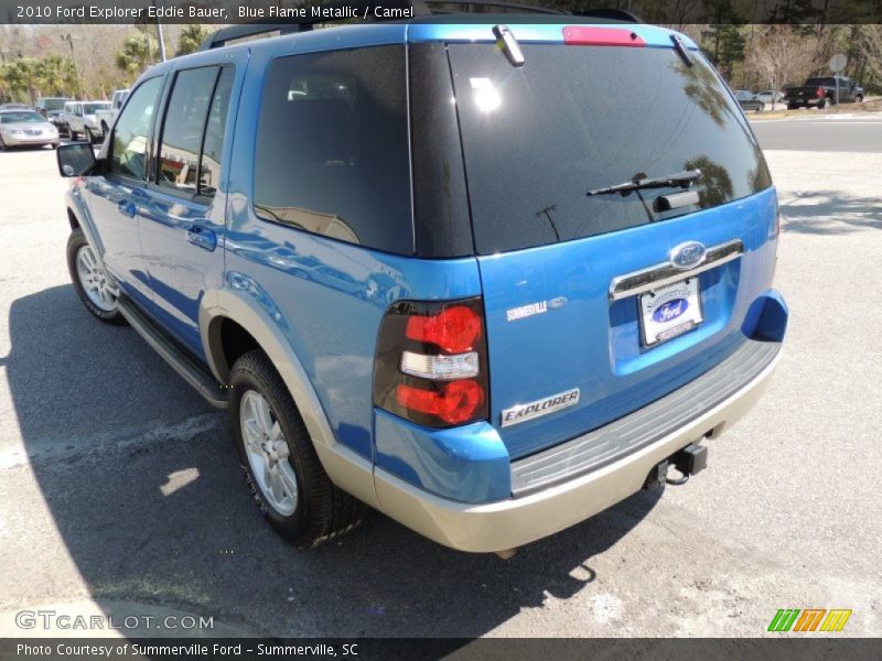 Blue Flame Metallic / Camel 2010 Ford Explorer Eddie Bauer