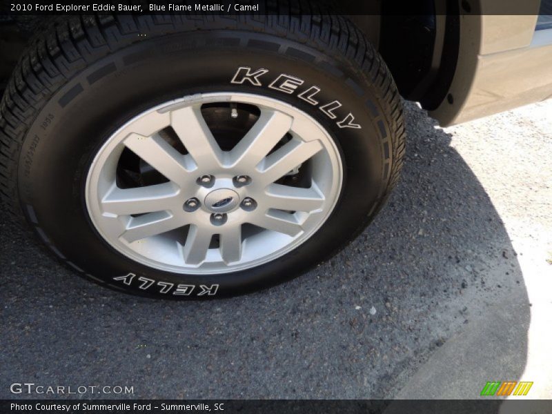 Blue Flame Metallic / Camel 2010 Ford Explorer Eddie Bauer
