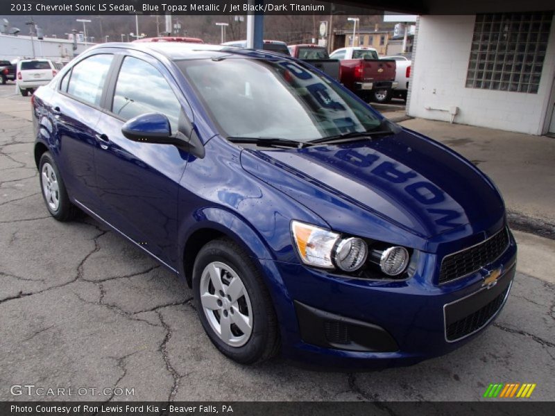 Blue Topaz Metallic / Jet Black/Dark Titanium 2013 Chevrolet Sonic LS Sedan