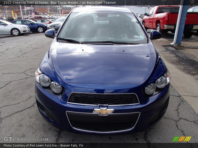 Blue Topaz Metallic / Jet Black/Dark Titanium 2013 Chevrolet Sonic LS Sedan