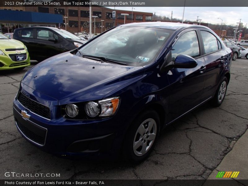 Blue Topaz Metallic / Jet Black/Dark Titanium 2013 Chevrolet Sonic LS Sedan
