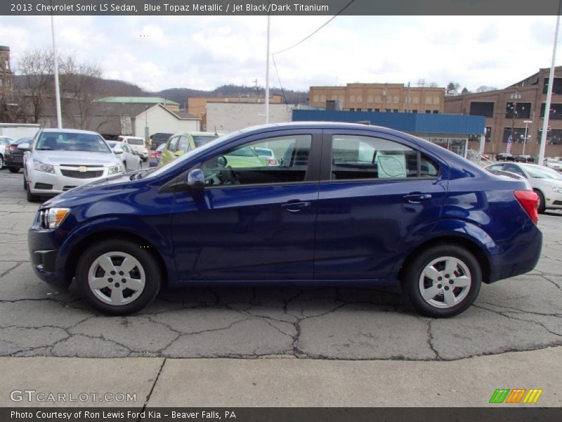 Blue Topaz Metallic / Jet Black/Dark Titanium 2013 Chevrolet Sonic LS Sedan