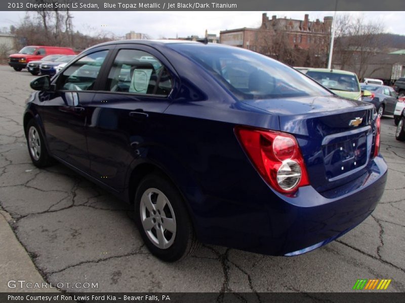 Blue Topaz Metallic / Jet Black/Dark Titanium 2013 Chevrolet Sonic LS Sedan