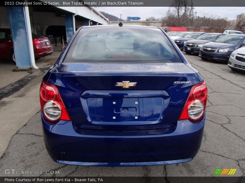 Blue Topaz Metallic / Jet Black/Dark Titanium 2013 Chevrolet Sonic LS Sedan