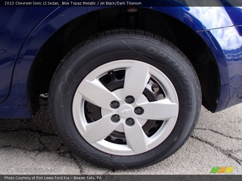 Blue Topaz Metallic / Jet Black/Dark Titanium 2013 Chevrolet Sonic LS Sedan