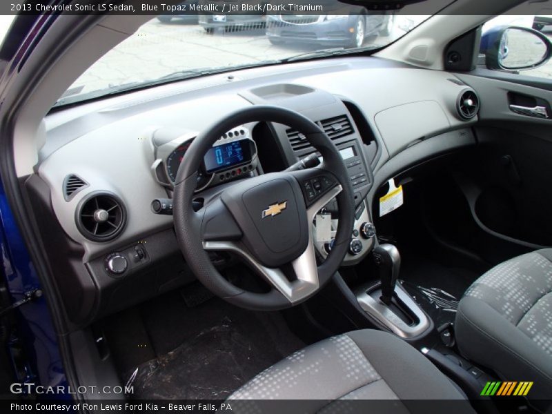 Blue Topaz Metallic / Jet Black/Dark Titanium 2013 Chevrolet Sonic LS Sedan