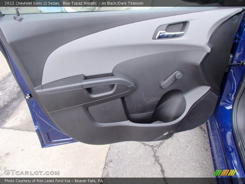 Blue Topaz Metallic / Jet Black/Dark Titanium 2013 Chevrolet Sonic LS Sedan