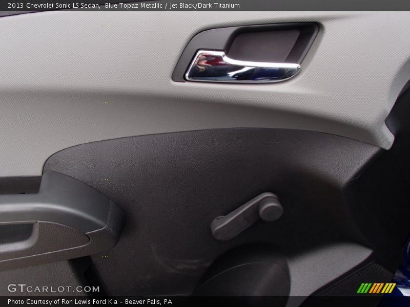 Blue Topaz Metallic / Jet Black/Dark Titanium 2013 Chevrolet Sonic LS Sedan