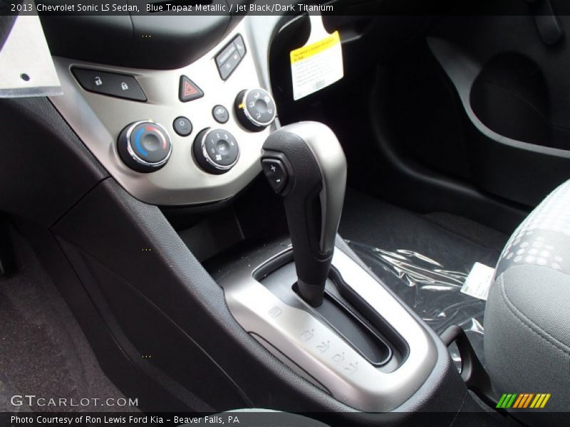 Blue Topaz Metallic / Jet Black/Dark Titanium 2013 Chevrolet Sonic LS Sedan