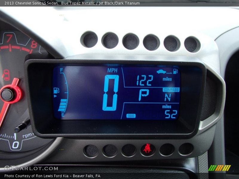 Blue Topaz Metallic / Jet Black/Dark Titanium 2013 Chevrolet Sonic LS Sedan