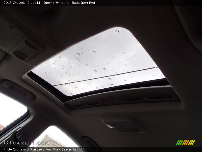 Summit White / Jet Black/Sport Red 2013 Chevrolet Cruze LT