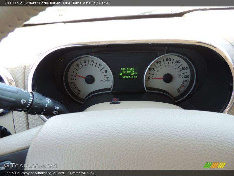 Blue Flame Metallic / Camel 2010 Ford Explorer Eddie Bauer