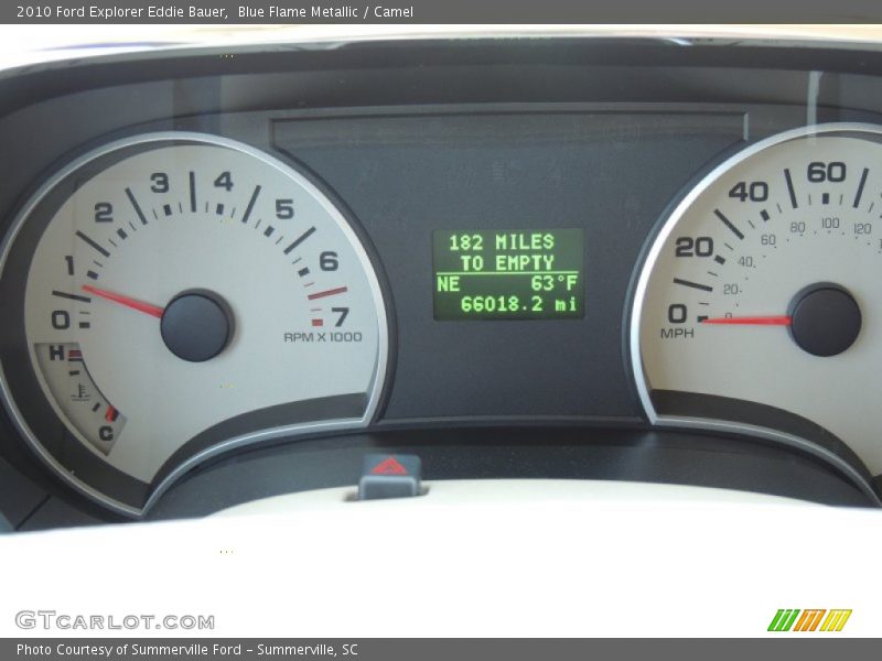 Blue Flame Metallic / Camel 2010 Ford Explorer Eddie Bauer