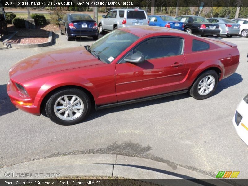 Redfire Metallic / Dark Charcoal 2007 Ford Mustang V6 Deluxe Coupe