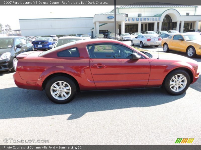 Redfire Metallic / Dark Charcoal 2007 Ford Mustang V6 Deluxe Coupe