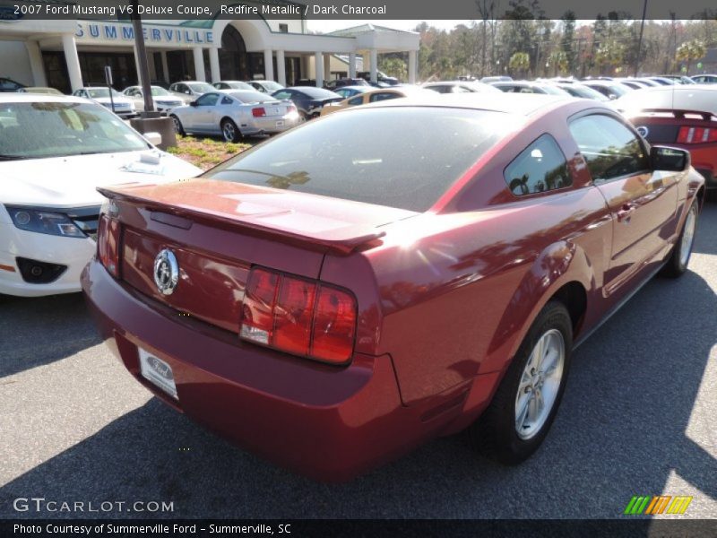 Redfire Metallic / Dark Charcoal 2007 Ford Mustang V6 Deluxe Coupe