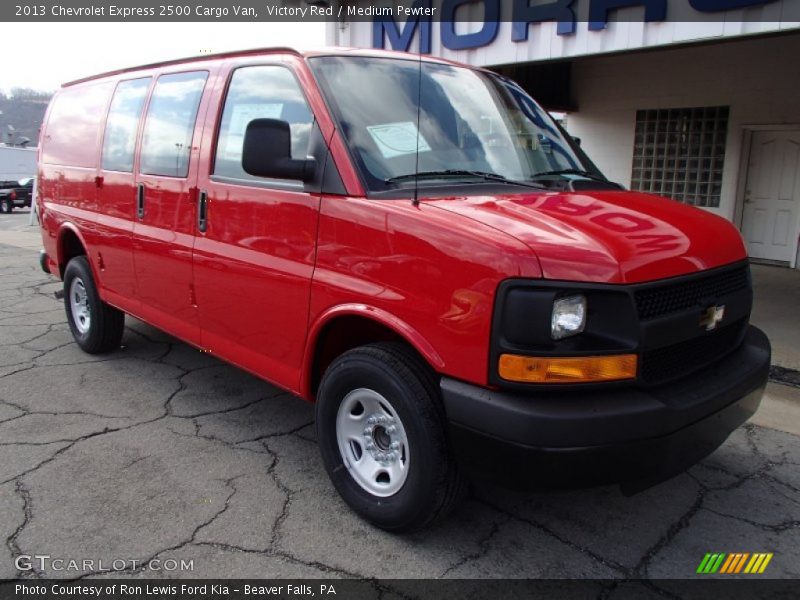 Victory Red / Medium Pewter 2013 Chevrolet Express 2500 Cargo Van
