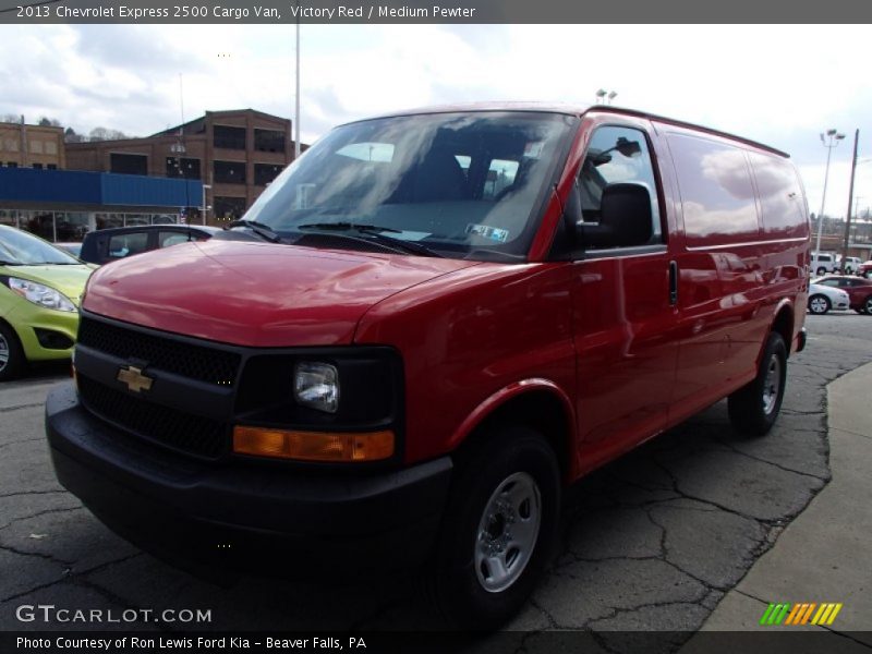 Victory Red / Medium Pewter 2013 Chevrolet Express 2500 Cargo Van