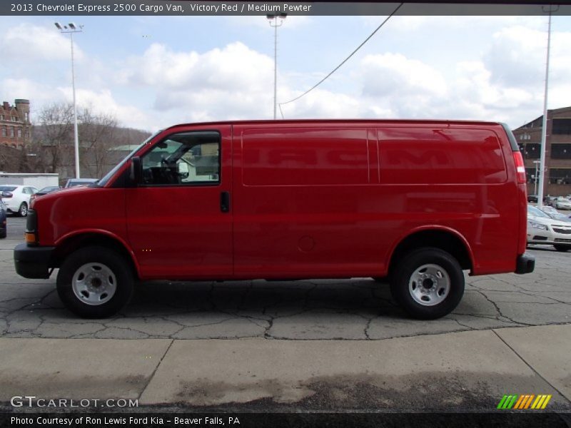 Victory Red / Medium Pewter 2013 Chevrolet Express 2500 Cargo Van