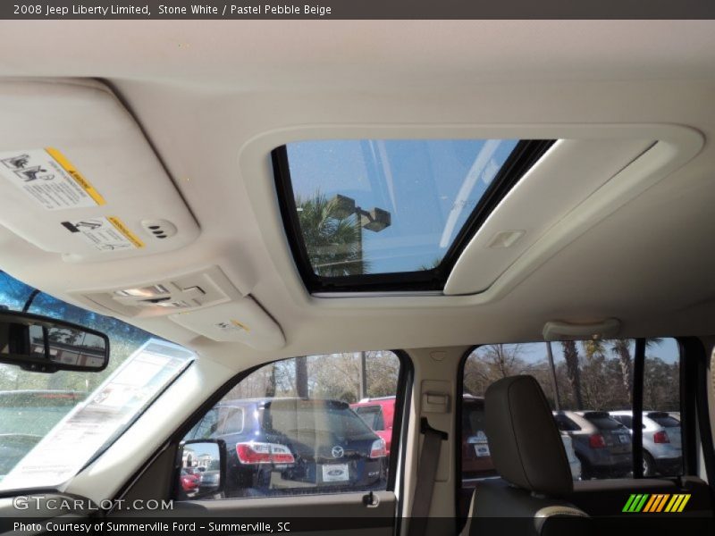 Stone White / Pastel Pebble Beige 2008 Jeep Liberty Limited