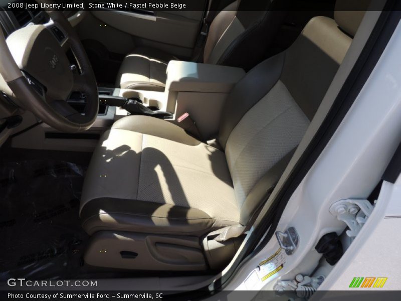Stone White / Pastel Pebble Beige 2008 Jeep Liberty Limited
