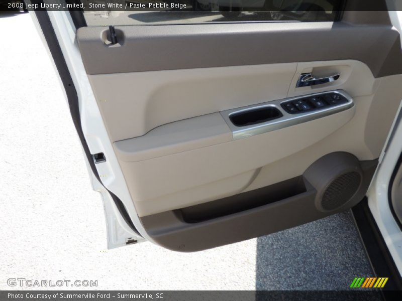 Stone White / Pastel Pebble Beige 2008 Jeep Liberty Limited