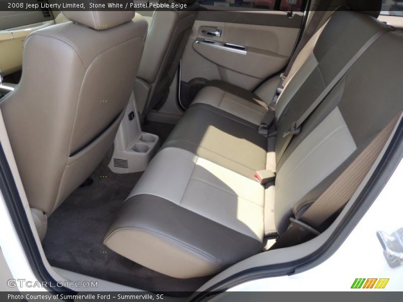 Stone White / Pastel Pebble Beige 2008 Jeep Liberty Limited