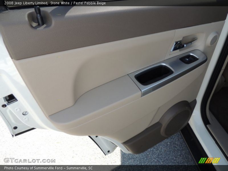 Stone White / Pastel Pebble Beige 2008 Jeep Liberty Limited